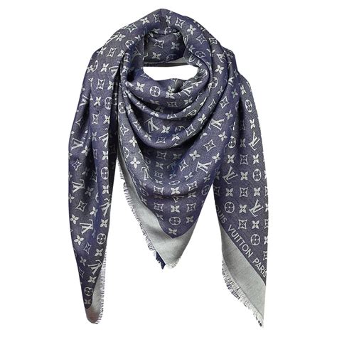 louis vuitton denim scarf|Louis Vuitton scarf cost.